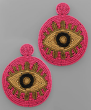 Eye Candy Earrings - Pink
