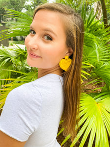 All My Love Earrings - Yellow